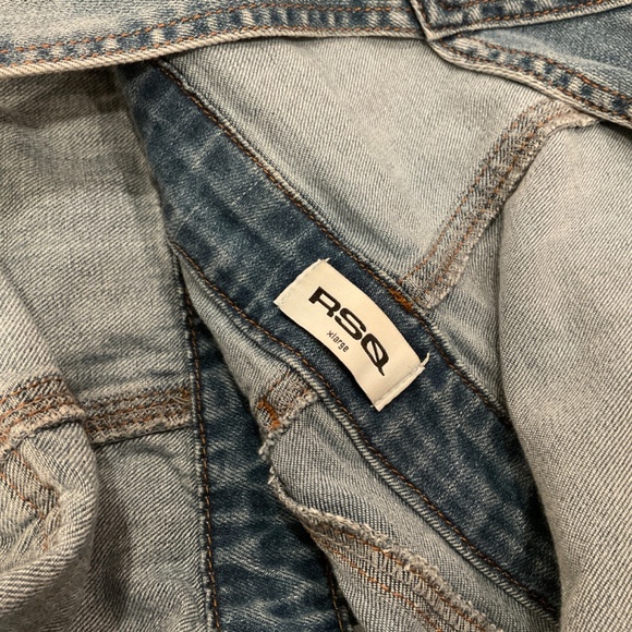 RSQ Girls Denim Overall Shorts Size XL (12-14) - Picture 6 of 6